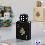 🎲Windproof Poker Dice Rotating Cigar Lighter, Butane Refill (Not Included) (TT)