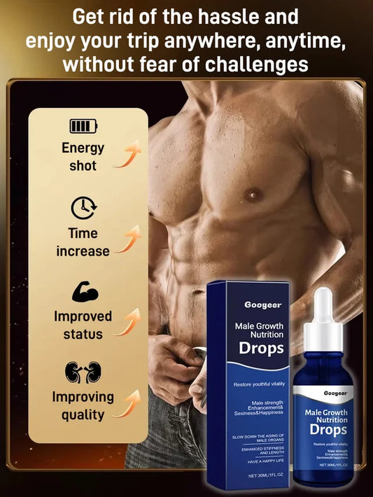 Men's Nutritional Drops Male Enhancement Growth Drops (Free Delivery)